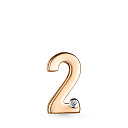 Подвеска из красного золота с бриллиантом