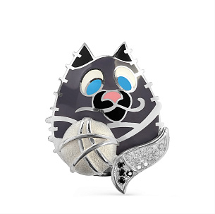 Подвеска из серебра с фианитом