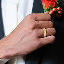 Кольцо обручальное из желтого золота