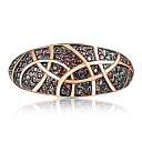 Кольцо из красного золота с фианитом