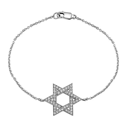 Браслет из белого золота с бриллиантами