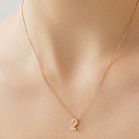 Подвеска из красного золота с бриллиантом