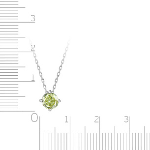 Колье из серебра с цирконием